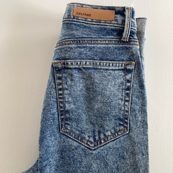 GRLFRND Acid Wash Straight Leg Jeans - Picture 2 of 9